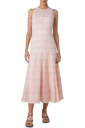 AKRIS Ribbon Tweed Midi Dress in at Nordstrom, Size 12