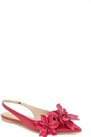 Kenneth Cole Tayla Pointed Toe Slingback Flat in at Nordstrom, Size 8