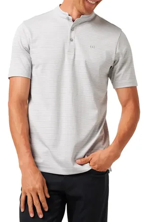 Travis Mathew Sunny Days Ahead Stripe Blade Collar Polo in at Nordstrom, Size X-Large