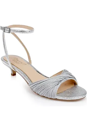 Badgley Mischka Nance Ankle Strap Kitten Heel Sandal in at Nordstrom, Size 7