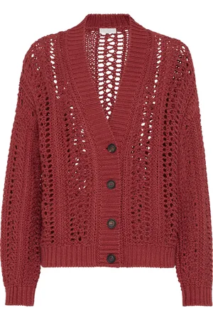 Brunello Cucinelli Ribbed Net cardigan in at Nordstrom, Size Xx-Large Eu