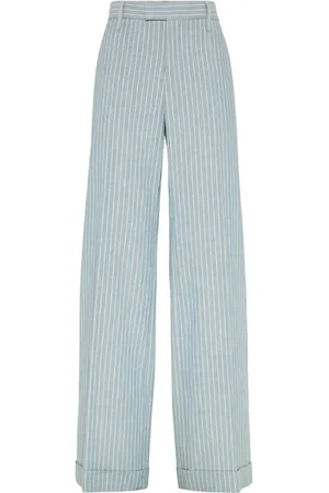 Brunello Cucinelli Loose Flared Trousers in at Nordstrom, Size 48 It