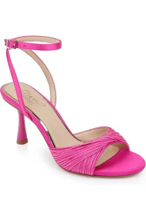 Badgley Mischka Nanette Braided Ankle Strap Sandal in at Nordstrom, Size 7.5