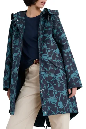 Seasalt Cornwall Seafaring Waterproof Linen & Cotton Hooded Coat in at Nordstrom, Size 6 Us