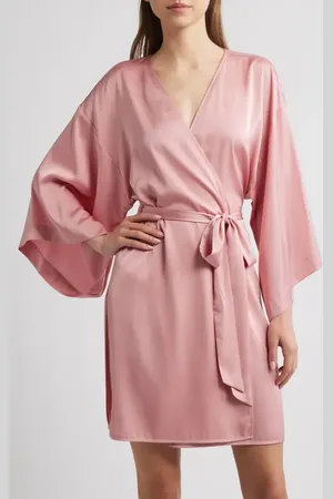 Open Edit Get Ready with Me Satin Robe in at Nordstrom, Size Large