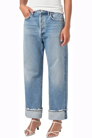 AGOLDE Fran Low Slung Loose Straight Leg Jeans in at Nordstrom, Size 25