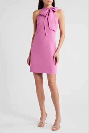 Vince Camuto Tie Neck A-Line Dress in at Nordstrom, Size 10