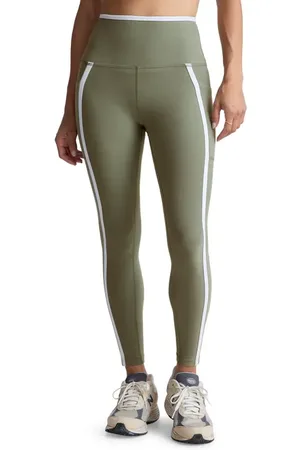 Beyond Yoga Out of Pocket Side Stripe High Waist Pocket Leggings in at Nordstrom, Size Large