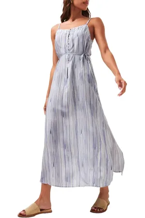 Travis Mathew Savanna Stripe Sleeveless Maxi Dress in at Nordstrom, Size Small
