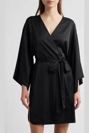 Open Edit Get Ready with Me Satin Robe in at Nordstrom, Size X-Small
