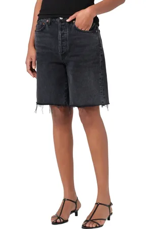 AGOLDE 90s Long Cutoff Denim Shorts in at Nordstrom, Size 26