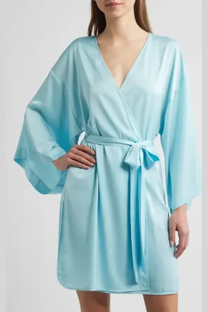 Open Edit Get Ready with Me Satin Robe in at Nordstrom, Size Large