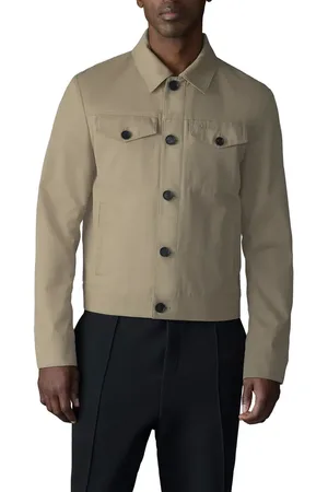 Mackage Nash Twill Trucker Jacket in at Nordstrom, Size 38