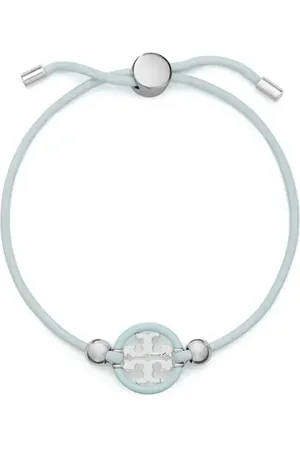 Tory Burch Miller Slider Bracelet in Tory Silver /Light Blue at Nordstrom