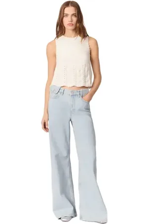 Maje Faded wide-leg jeans in at Nordstrom, Size 38 Eu
