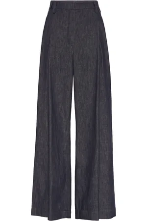 Brunello Cucinelli Wide Smart trousers in at Nordstrom, Size 44 It