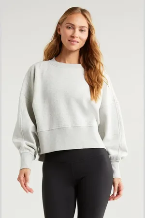 Zella Cloud Fleece Relaxed Sweatshirt in at Nordstrom, Size X-Large