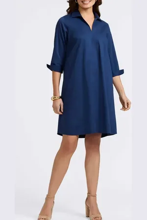 Foxcroft Agnes Belted Cotton Blend Shirtdress in at Nordstrom, Size X-Small