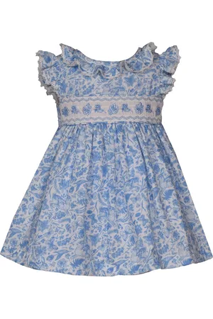 Iris & Ivy Toile Ruffle Cotton Party Dress with Bloomers in at Nordstrom, Size 12M
