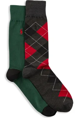 Ralph Lauren Big & Tall 2-pk Argyle Crew Socks in at Nordstrom, Size 13Big