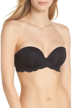 On Gossamer Beautifully Basic Strapless Underwire Bra in at Nordstrom, Size 34Dd
