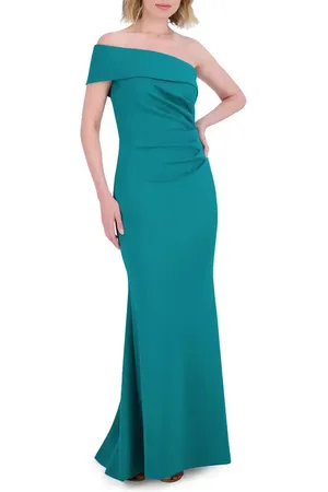 Eliza J Off the Shoulder Fit & Flare Gown in at Nordstrom, Size 8