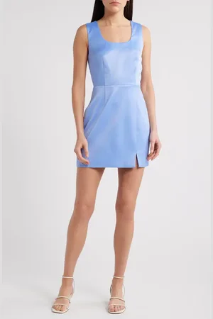French Connection Carey Sleeveless Satin Minidress in at Nordstrom, Size 6