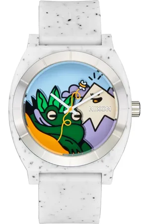 Nixon X Hannah Eddy Time Teller OPP Silicone Strap Watch, 39.5mm in at Nordstrom