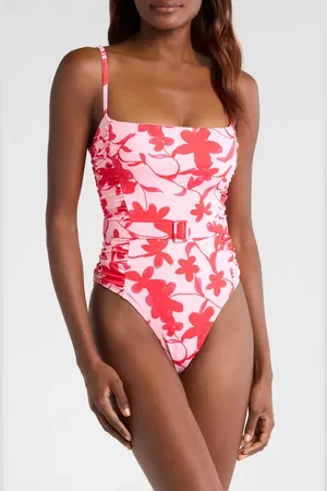 Hutch Ruched Belted One-Piece Swimsuit in at Nordstrom, Size X-Small