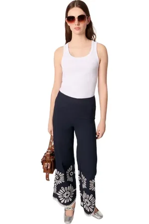 Maje Pants with crochet detail in at Nordstrom, Size 36 Eu