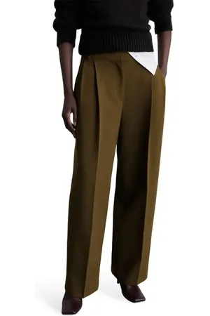 MANGO Pleated Straight Leg Pants in at Nordstrom, Size 8