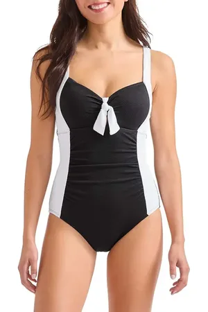 Tommy Bahama Island Cays Colorblock One-Piece Swimsuit in at Nordstrom, Size 4