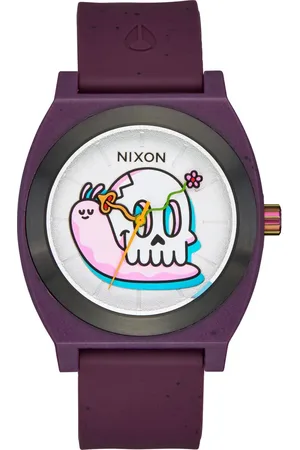 Nixon X Hannah Eddy Time Teller OPP Silicone Strap Watch, 39.5mm in at Nordstrom