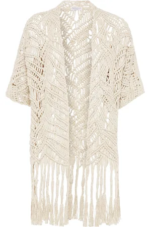 Brunello Cucinelli OPERA Dazzling Macram?? cardigan in at Nordstrom, Size Xx-Large Eu