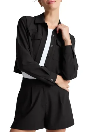 Beyond Yoga Midtown Crop Jacket in at Nordstrom, Size Large