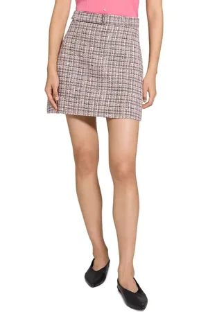 THEORY Tweed A-Line Miniskirt in at Nordstrom, Size 00