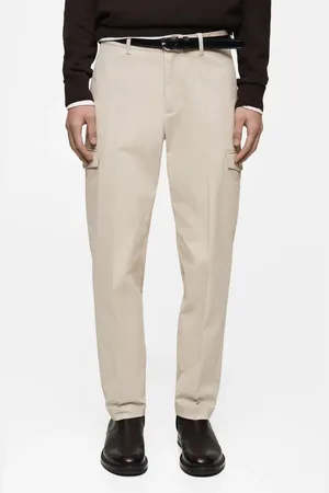 MANGO Stretch Cotton Cargo Pants in at Nordstrom, Size 34