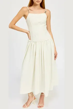 En Saison Barrett Bit Strap Detail Maxi Dress in at Nordstrom, Size X-Small