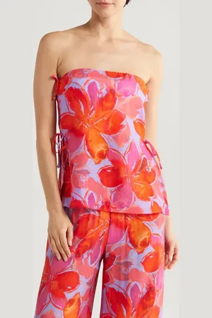 Hutch Sie Tie Strapless Top in at Nordstrom, Size Large