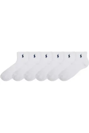 Ralph Lauren 6-Pack Ankle Socks in at Nordstrom, Size 9
