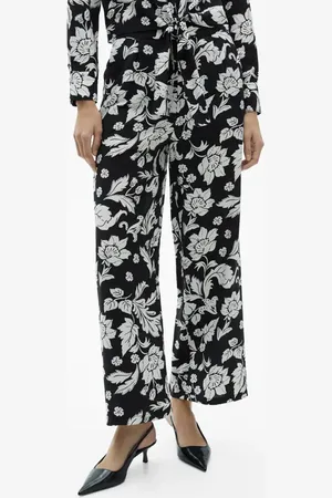 MANGO Floral Straight Leg Pants in at Nordstrom, Size X-Large