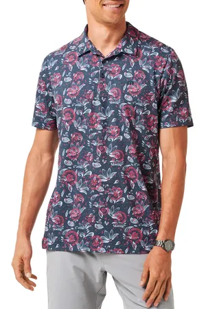 Travis Mathew Featherweight Flourish Floral Print Piqu?? Polo in at Nordstrom, Size Medium