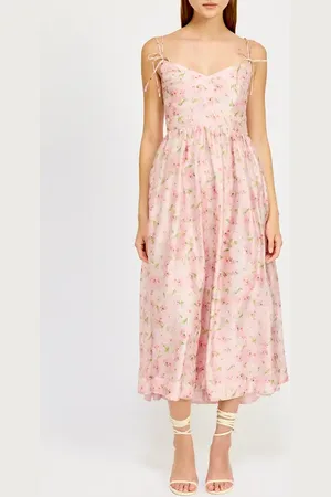 En Saison Josette Floral Midi Dress in at Nordstrom, Size X-Small