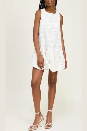 En Saison Chloe Sleeveless Bubble Hem Minidress in at Nordstrom, Size Medium