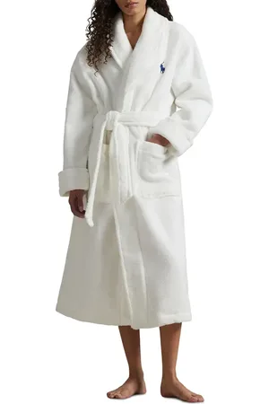 Ralph Lauren Bear Print Organic Cotton Robe in at Nordstrom, Size Small