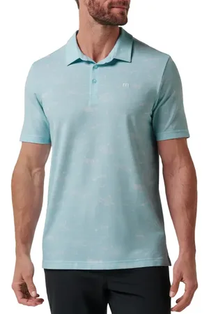 Travis Mathew Featherweight City Tropical Print Polo in at Nordstrom, Size Medium