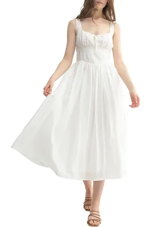 ALL IN FAVOR Set-In Waist Midi Dress in at Nordstrom, Size X-Small