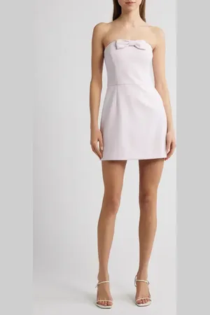 French Connection Whisper Bow Detail Minidress in at Nordstrom, Size 0