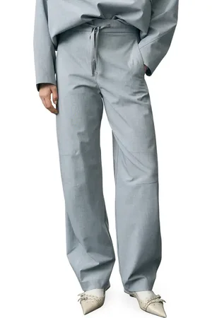 MANGO Barile Barrel Leg Drawstring Pants in at Nordstrom, Size 6