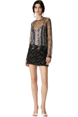 Missoni Doubled Blouse In Sequined Tulle in at Nordstrom, Size 40 It